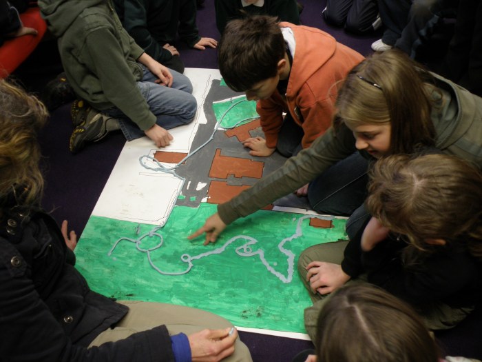 Mapping new paths in the school grounds