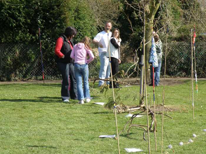 Children taking parents on the new pathway
